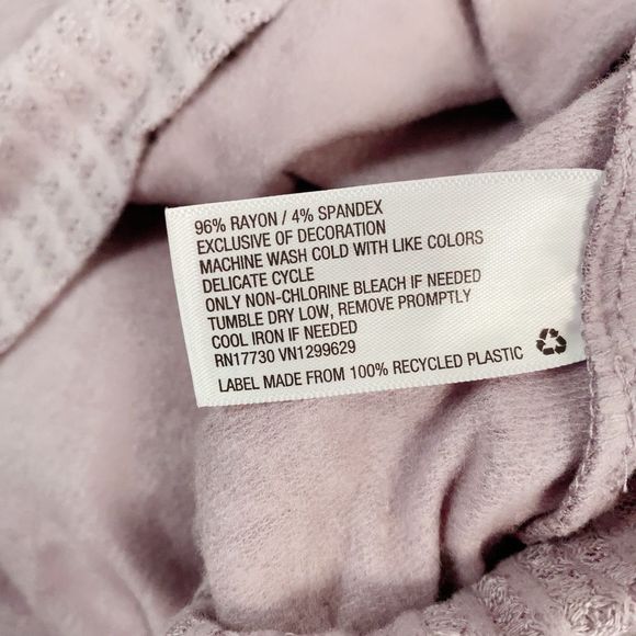 Knox Rose Women's Small Waffle Knit Pullover Henley Boho Hippie Sweatshirt - Picture 8 of 12